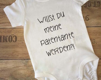 Baby Body Babybody mit Spruch Geschenk Taufe Geburt Patentante Patenonkel personalisiert kurzarm langarm Junge Mädchen