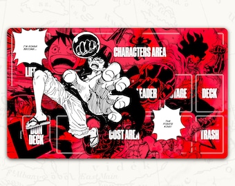 ワンピースTCGプレイマット：ルフィリーダープレイマット - Etsy
