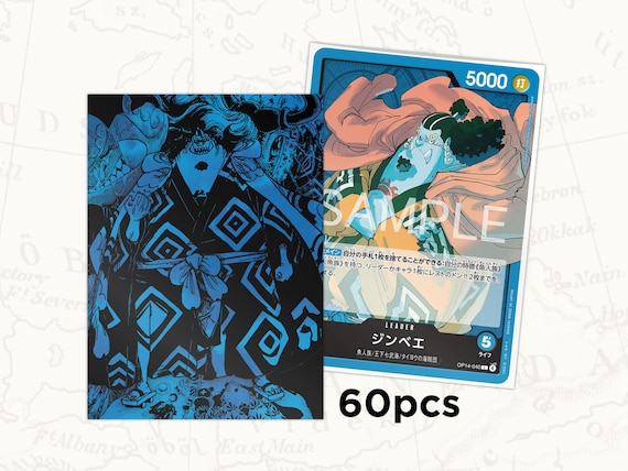 jinbe card sleeves (OP14 049) SR - THE AZURE SEA'S SEVEN a key character from One Piece ONE PIECE TCG Sleeves: Jinbe