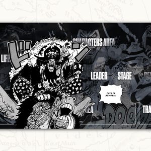EEN STUK TCG Speelmat: Marshall D. Teach Blackbeard Leader Speelmat