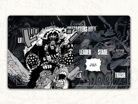 テミン MORPH スクラッチ トレカ セット ONE PIECE TCG Playmat: Marshall D. Teach Blackbeard Leader Playmat