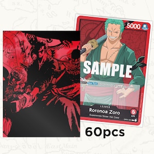 Mangas de ONE PIECE TCG: Mangas de líder Zoro x60pcs