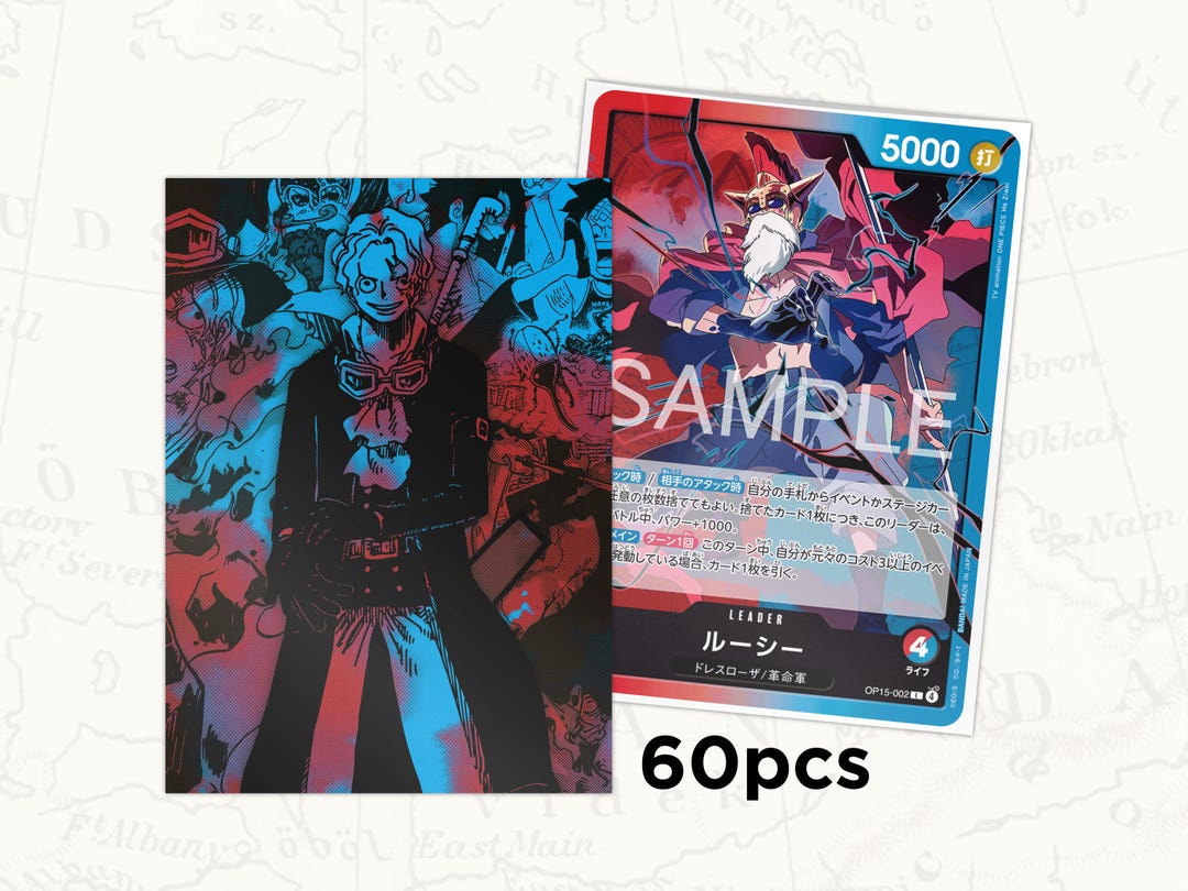 ONE PIECE TCG Sleeves: Sabo Leader Sleeves X60pcs - Etsy