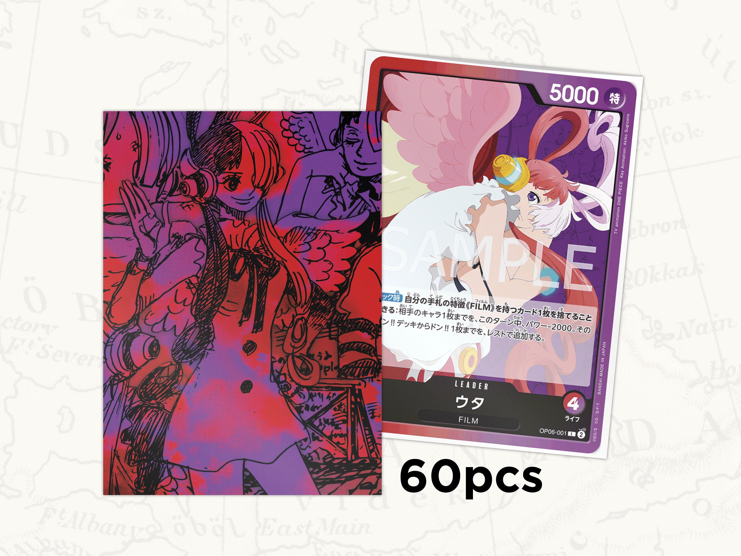 DOT Sleeve ONE-Piece◆AND YOU◆ ONE PIECE Card Game Official Card Sleeves 8 / x4 Yamato