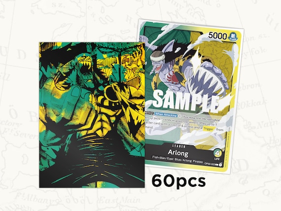 ONE PIECE TCG Sleeves: Arlong Leader Sleeves X60pcs - Etsy