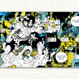 Tapis de jeu ONE PIECE TCG : Tapis de jeu Ace Leader