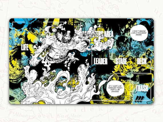 ONE PIECE TCG Playmat: Ace Leader Playmat - Etsy