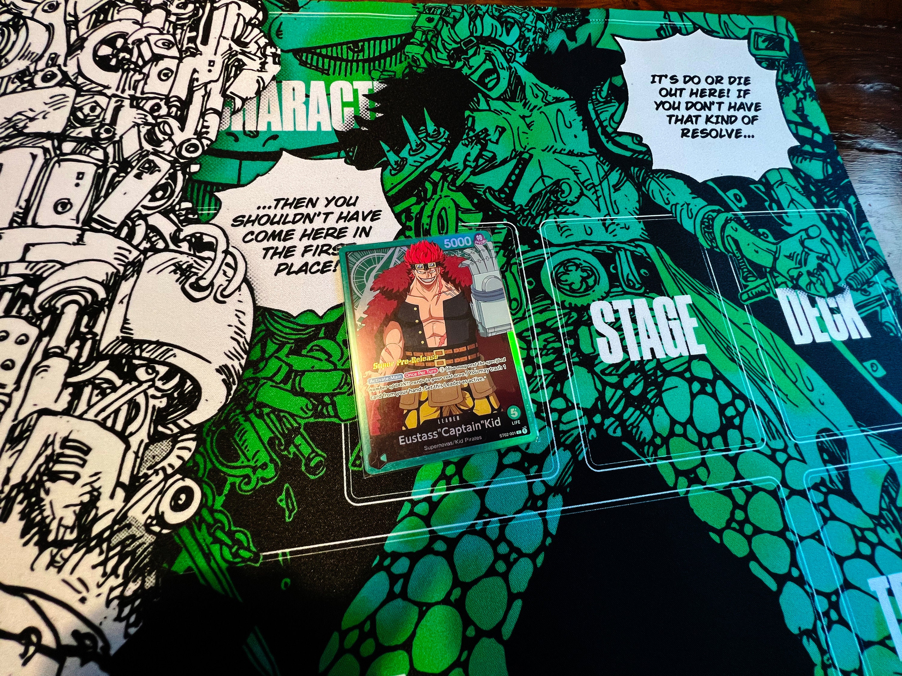 ONE PIECE TCG Playmat Kid Leader Playmat Etsy