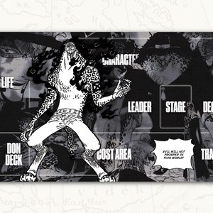 Tapis de jeu ONE PIECE TCG : Tapis de jeu Rob Lucci Leader
