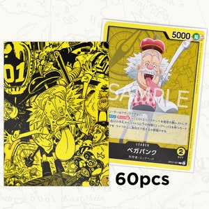 Mangas ONE PIECE TCG: Mangas Líder Vegapunk x60pcs