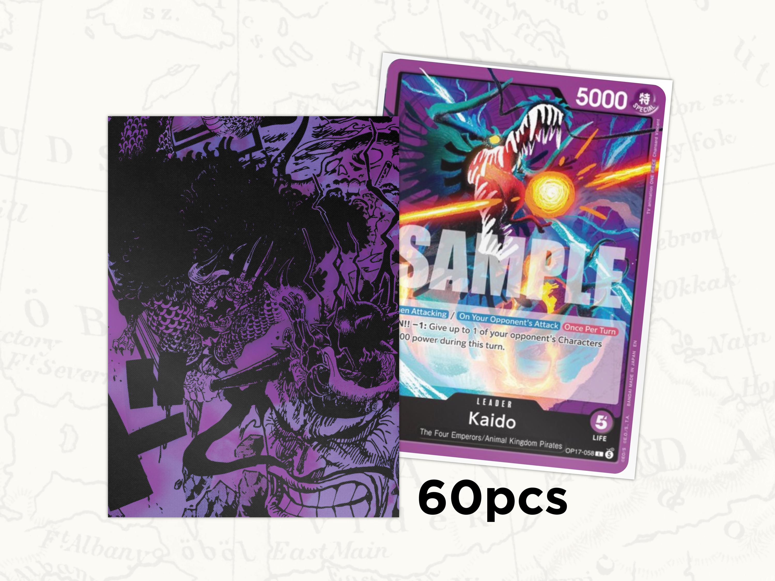 ONE PIECE TCG Sleeves: Kaido Leader Sleeves X60pcs - Etsy