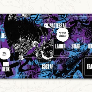 thumbnail image 2 of One Piece Yamato Playmat - Kaido Art Backing, Official TCG Mat From Land Of Wano 2 of 3