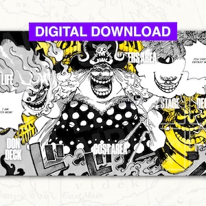 Tapete de juego digital ONE PIECE TCG: Tapete de juego Big Mom Charlotte Linlin Yellow Leader