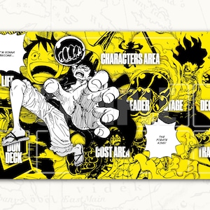 ONE PIECE TCG Playmat: Luffy Leader Playmat YELLOW