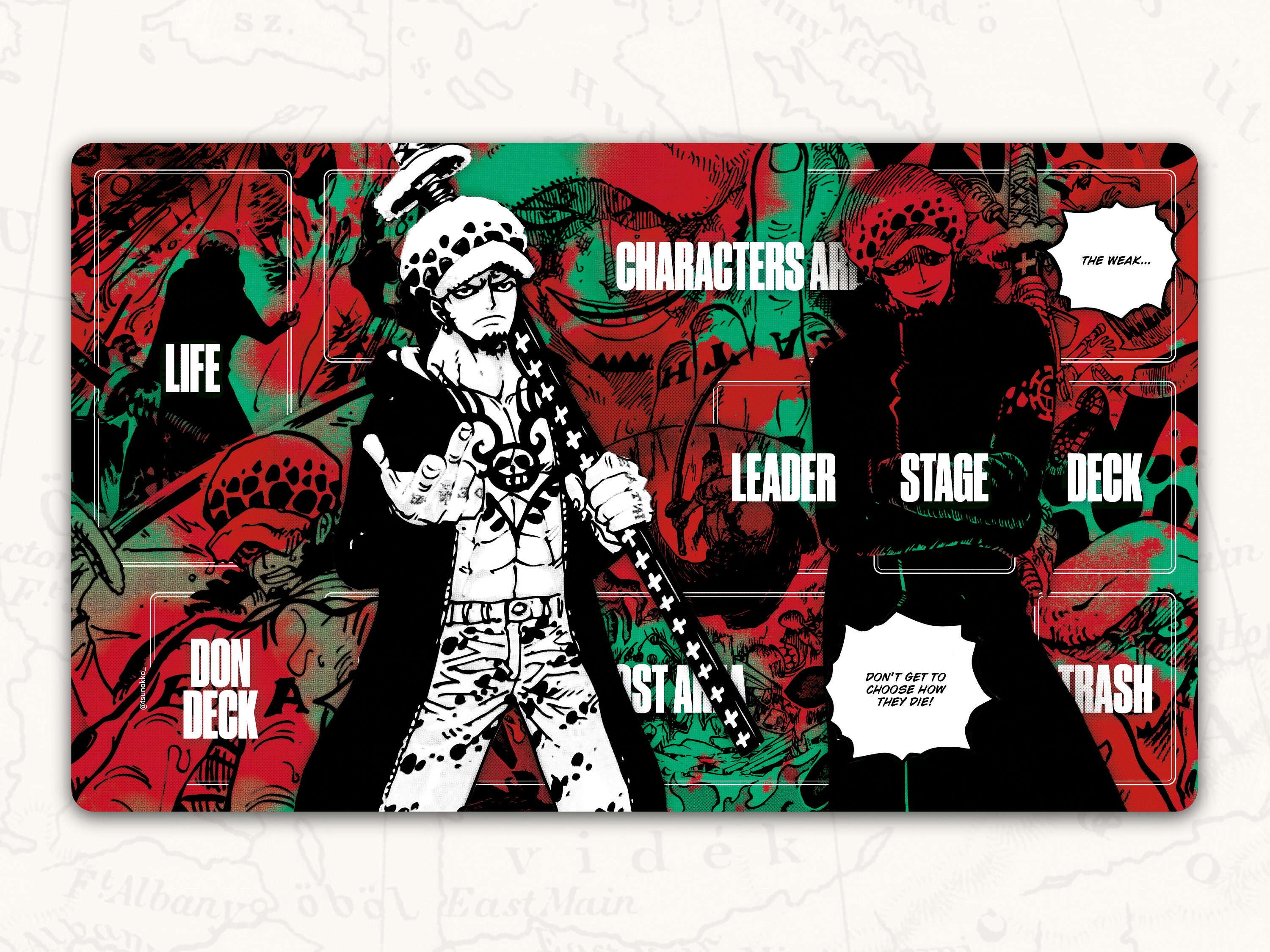 One Piece TCG Luffy Gear 5 Anime Playmat 