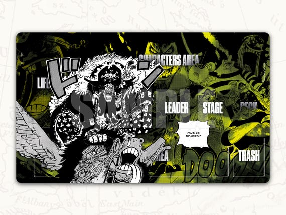 ONE PIECE TCG Playmat: Marshall D. Teach Blackbeard Leader Playmat