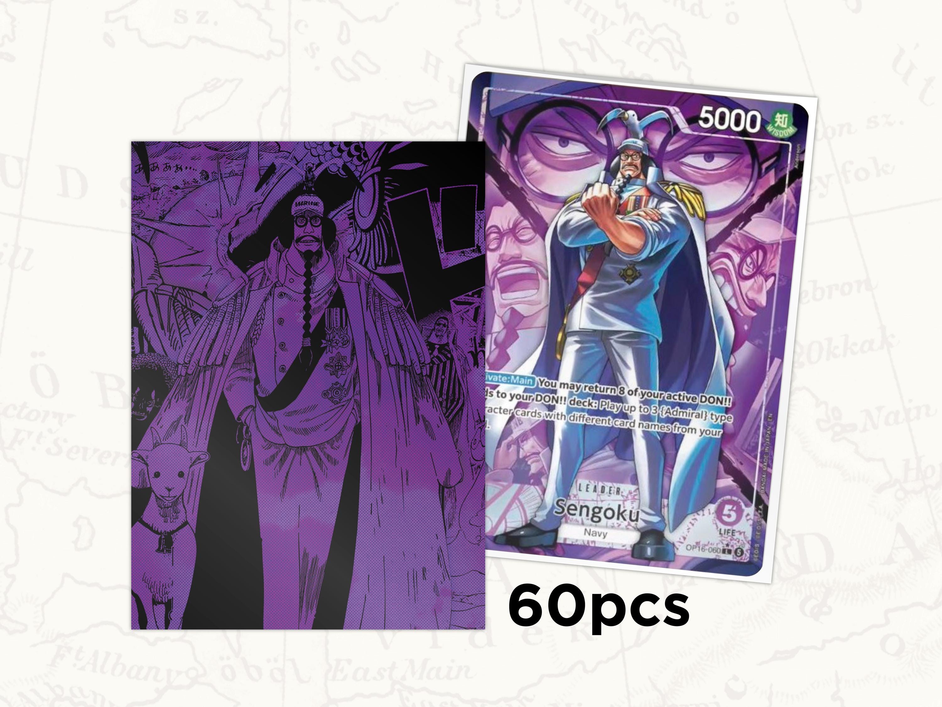 ONE PIECE TCG Sleeves: Sengoku Leader Sleeves X60pcs - Etsy