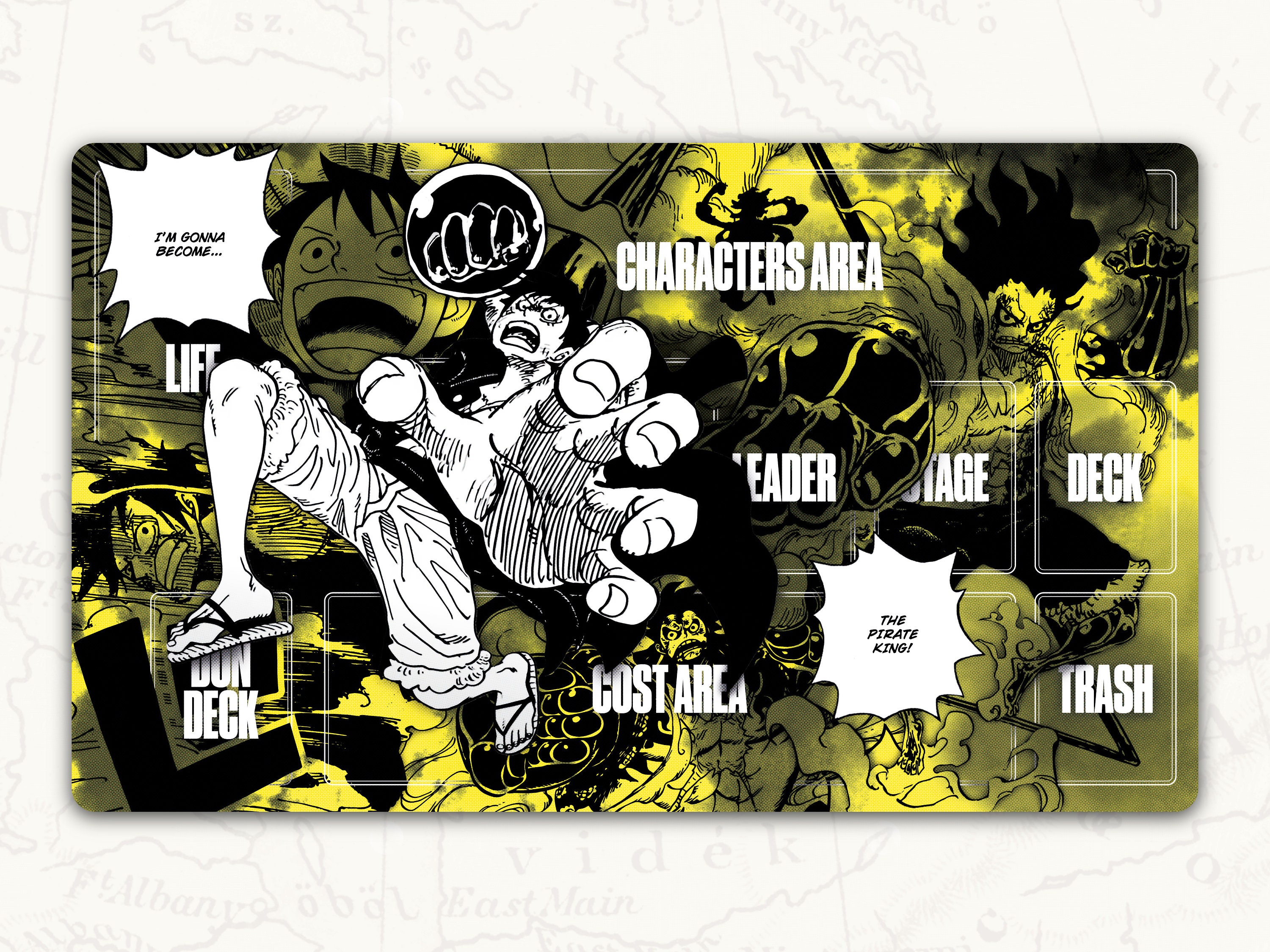 ONE PIECE TCG Playmat: Luffy Leader Playmat - Etsy 日本