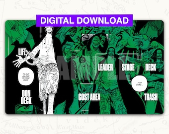 Digital ONE PIECE TCG Playmat: Shanks Green Leader Playmat