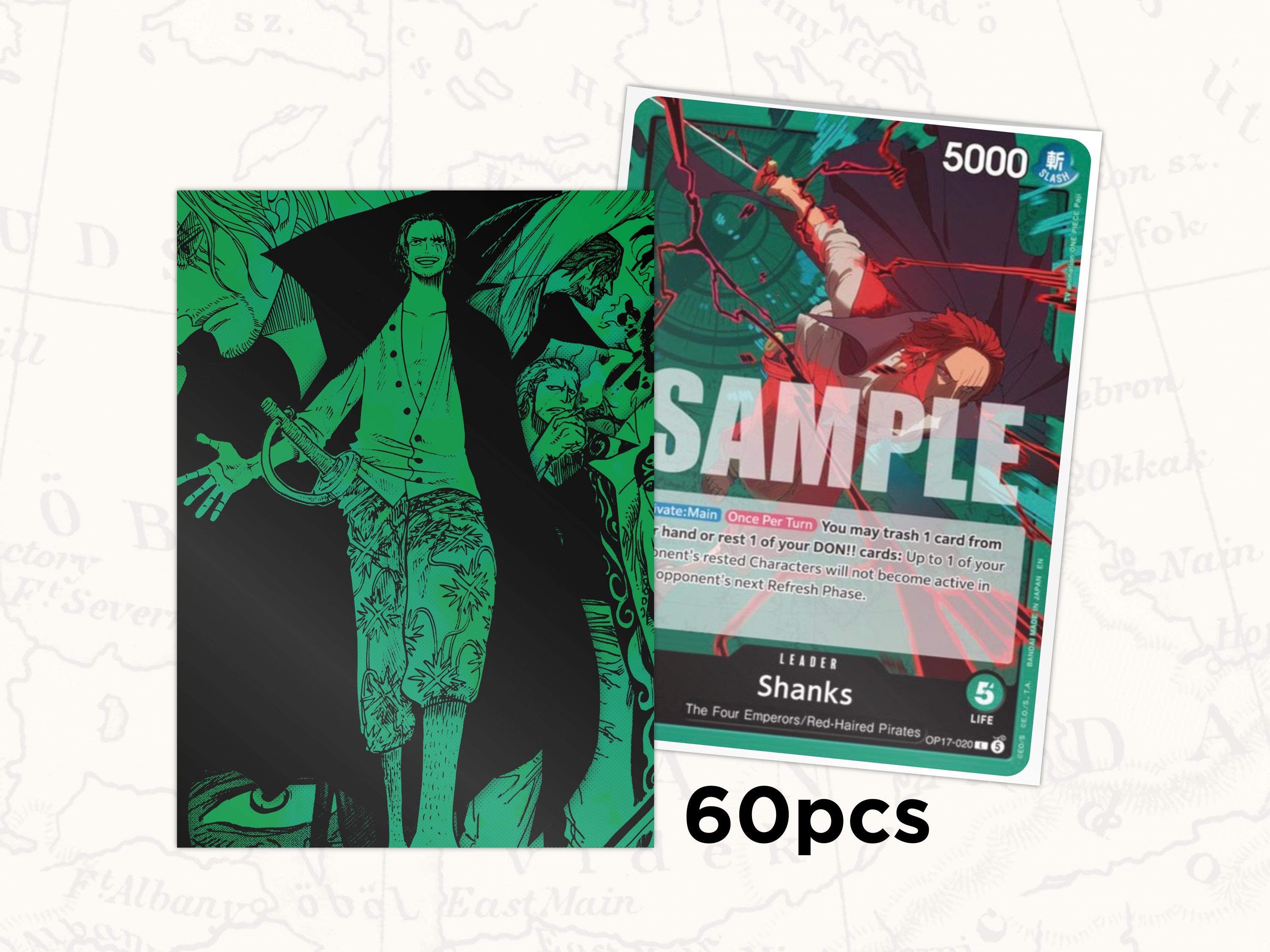 ONE PIECE TCG Sleeves: Shanks Leader Sleeves X60pcs - Etsy