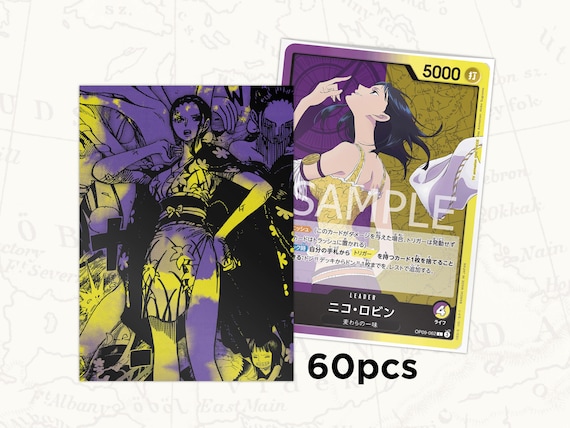 nico robin card sleeves ONE PIECE TCG Sleeves: Robin Leader Sleeves X60pcs