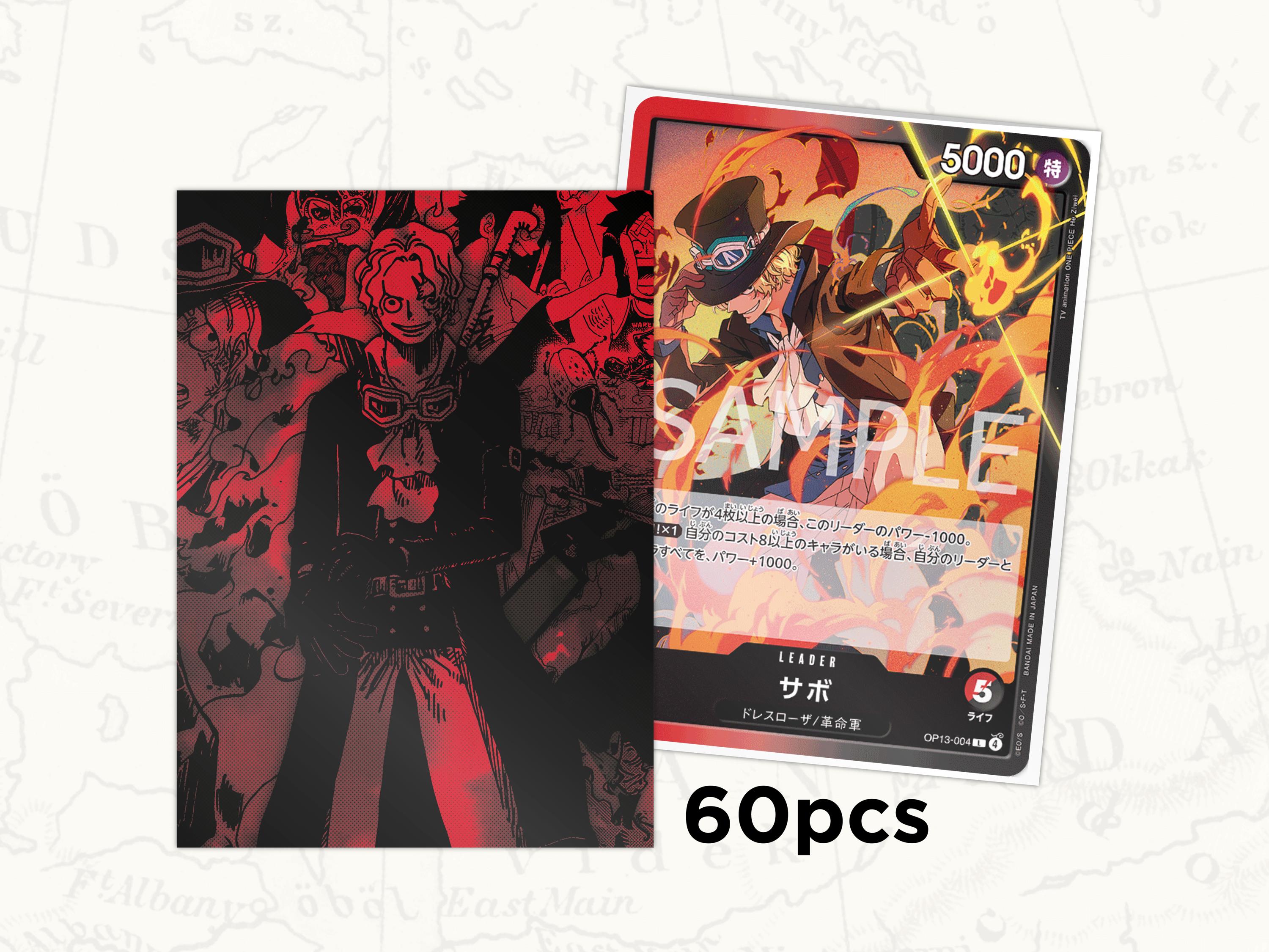 ONE PIECE TCG Sleeves: Sabo Leader Sleeves X60pcs - Etsy