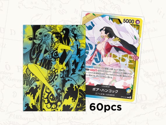 ONE PIECE TCG Sleeves: Boa Hancock Leader Sleeves X60pcs - Etsy