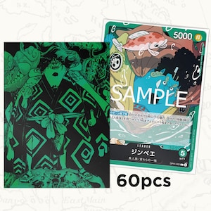 Mangas ONE PIECE TCG: Mangas Jinbe Leader x60 peças