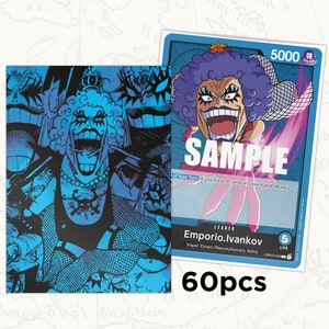 Manchons ONE PIECE TCG: Manchons Leader Emporio Ivankov x60pcs