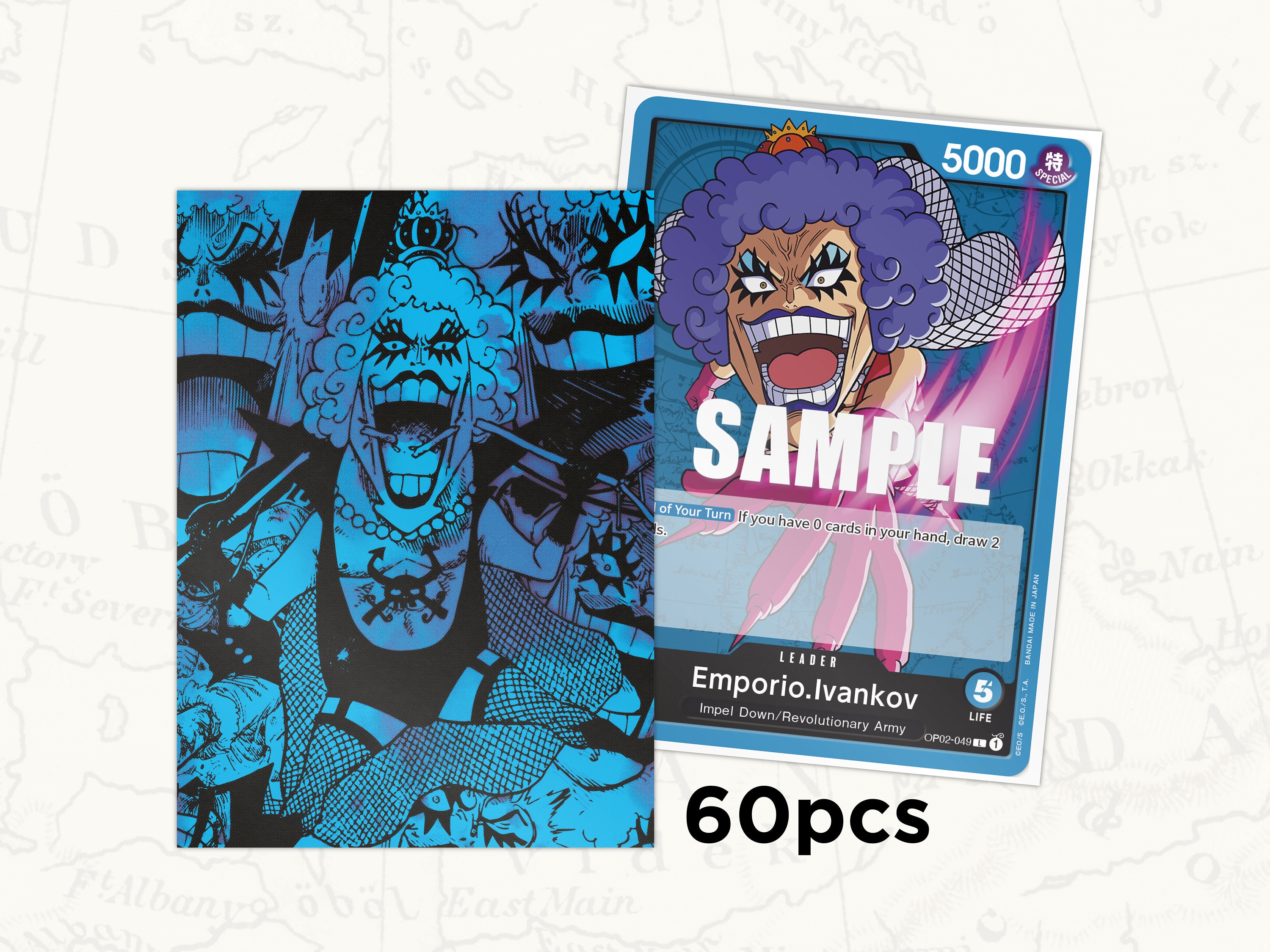 one piece tcg ivankov deck PRB01-(OP06-003) Emporio.Ivankov (UC)  Corner place the rest at the bottom of your deck in any order Anyone got a good U