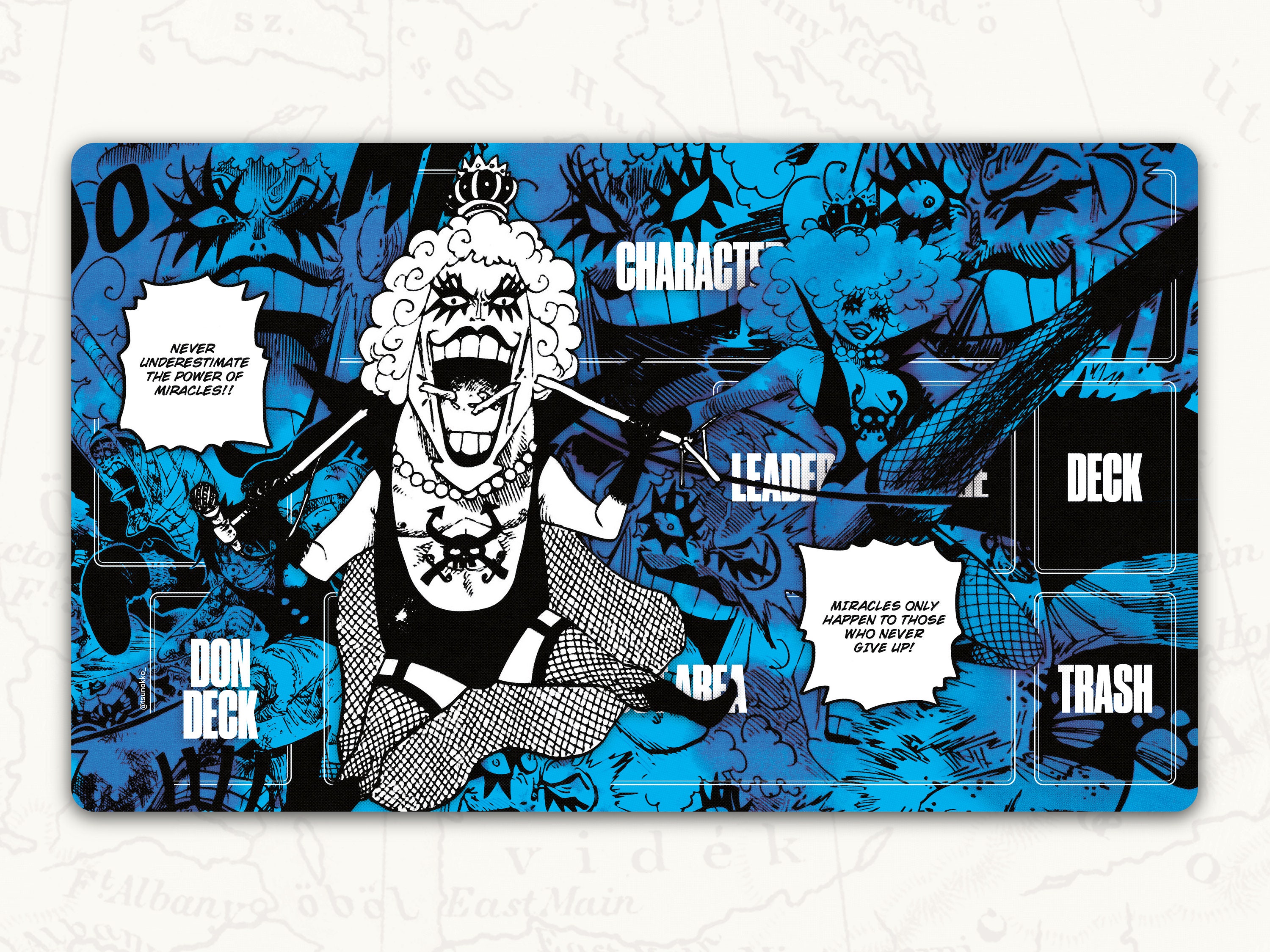 ONE PIECE TCG Playmat: Kin'emon Leader Playmat 