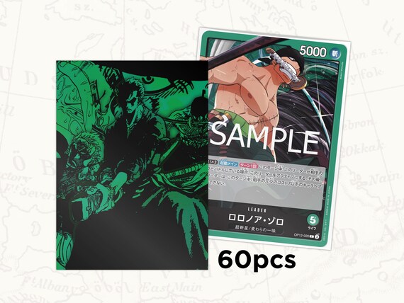 ONE PIECE TCG Sleeves: Zoro Leader Sleeves X60pcs - Etsy