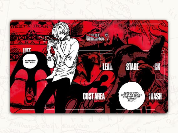 ONE PIECE TCG Playmat: Sanji Leader Playmat - Etsy 日本
