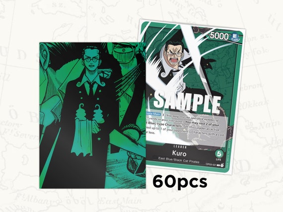 ONE PIECE TCG Sleeves: Kuro Leader Sleeves X60pcs - Etsy