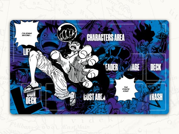 ワンピースTCGプレイマット：ルフィリーダープレイマット - Etsy