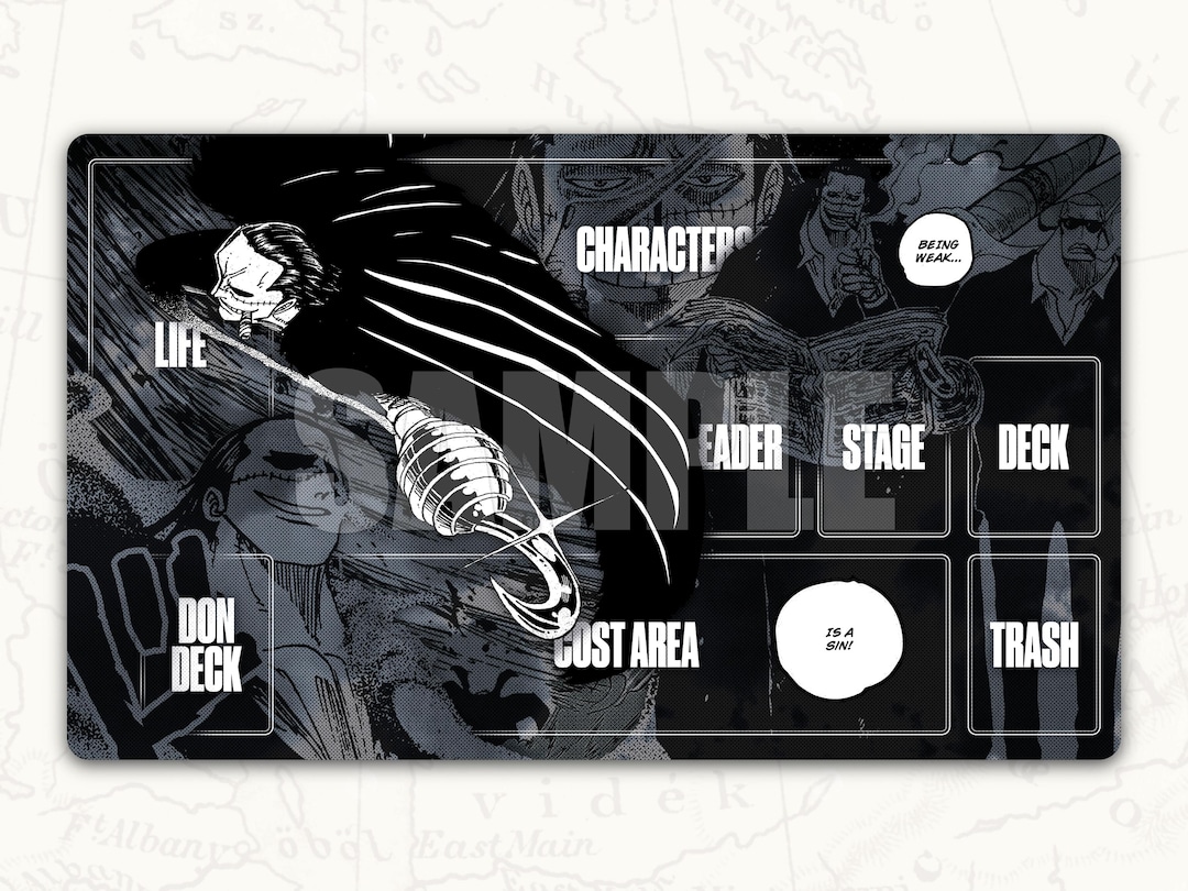 ワンピースTCGプレイマット：クロコダイルリーダープレイマット - Etsy