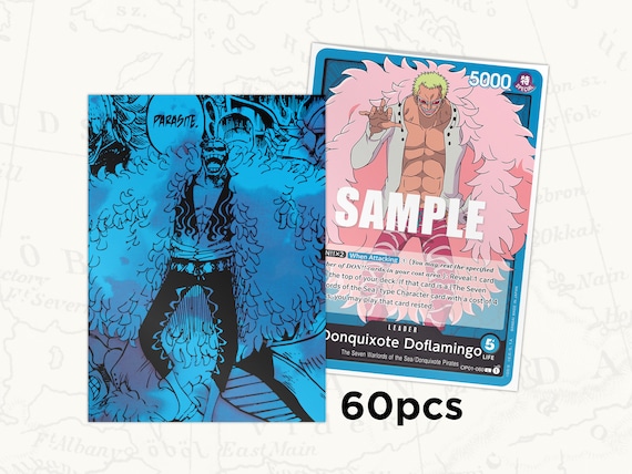 ONE PIECE TCG Sleeves: Doflamingo Leader Sleeves X60pcs - Etsy ONE PIECE TCG Sleeves: Doflamingo Leader Sleeves X60pcs - Etsy