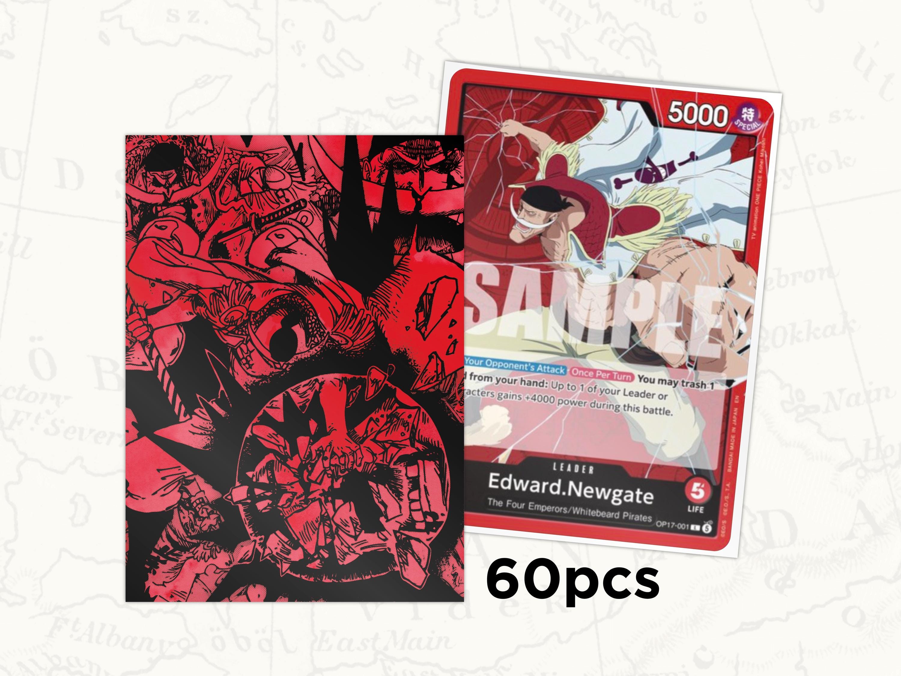 ONE PIECE TCG Sleeves: Whitebeard Leader Sleeves X60pcs - Etsy