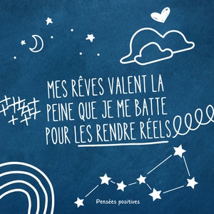 33 cartes de pensées et d'affirmations positives à imprimer