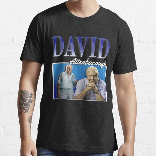 David Attenborough Vintage 90s Essential T-Shirt, Sweatshirt, Hoodie - 40620