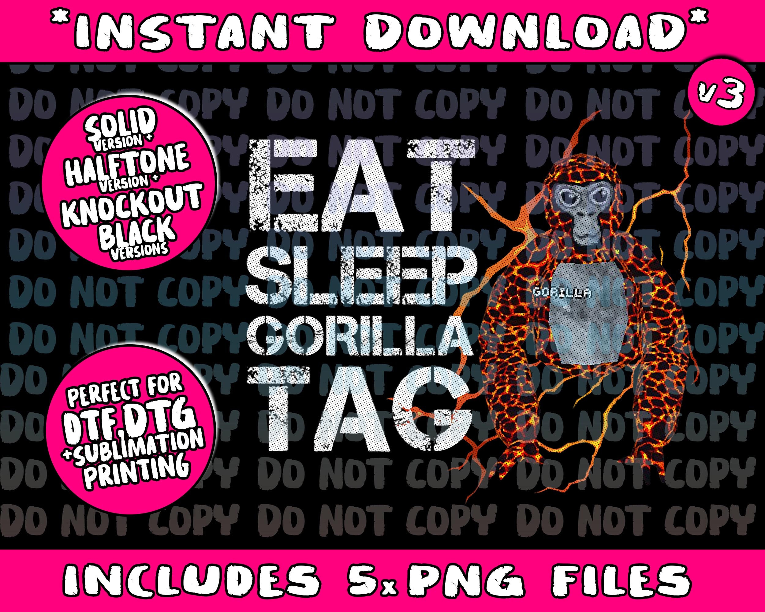 Gorilla Tag Gamer SVG PNG