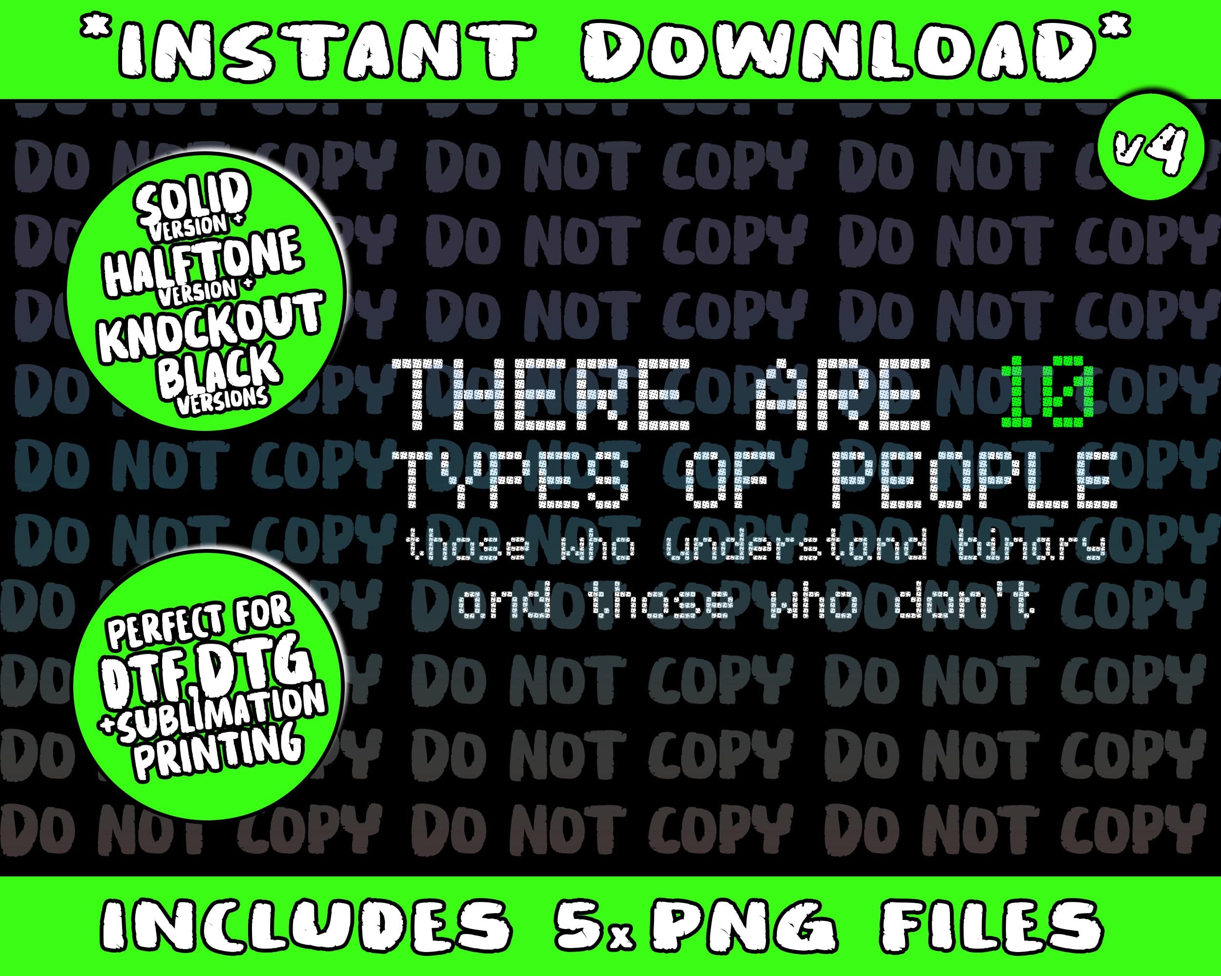 There Are 10 Types of People Binary Funny Computer Nerd Gift - Etsy UK