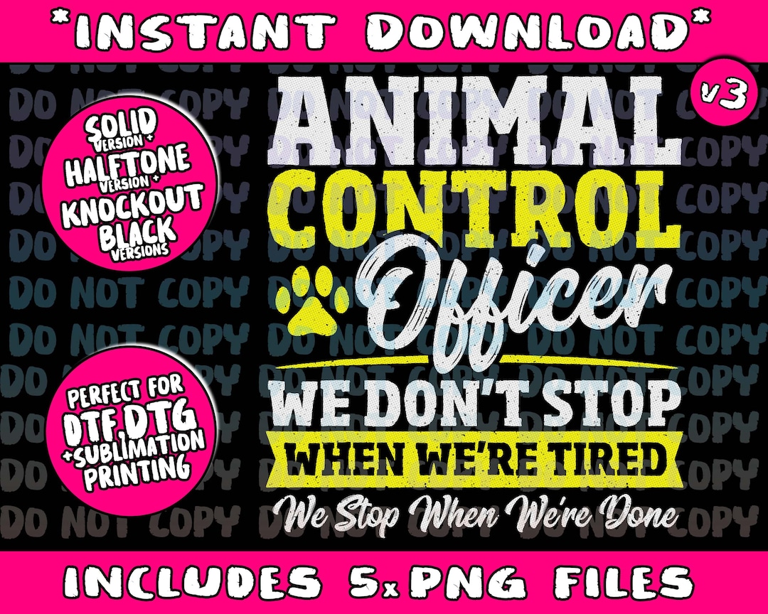 Animal Control Officer Design for an Pet Rescue 1png Bundle, Trending