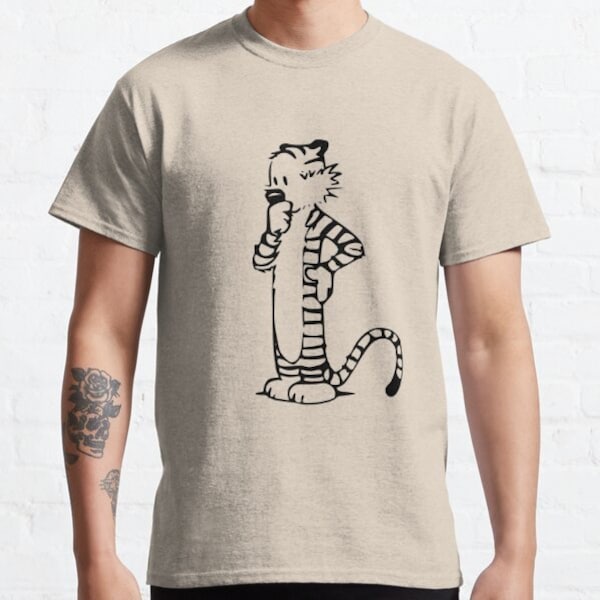 Calvin and Hobbes- Hobbes Classic T-Shirt, Sweatshirt, Hoodie - 40817