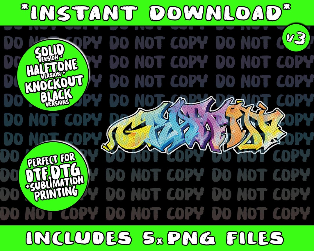 Graffiti Art Street Art Urban Hip Hop Graffitis Paint Gift Png Bundle