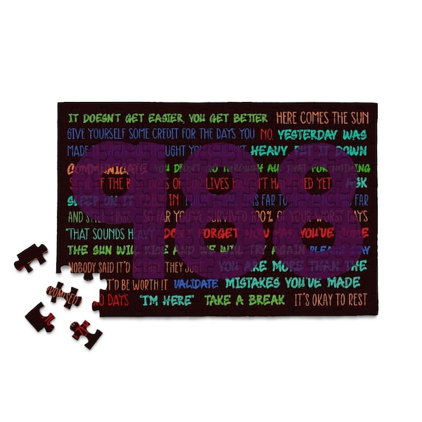 MicroPuzzles Lifeline 150 Piece Jigsaw Puzzle yeahpuzzles 988 National suicide and crisis prevention hotline mental health awareness