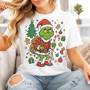 Grincmas Christmas PNG, Green Guy Png, Christmas Movie Character Png, Retro Christmas Shirt PNG, Vitage Grinc Sublimation Design