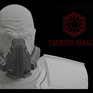 Darth Malgus mask/rebreather | 3D model | 3D print files | Star wars  | The old republic |