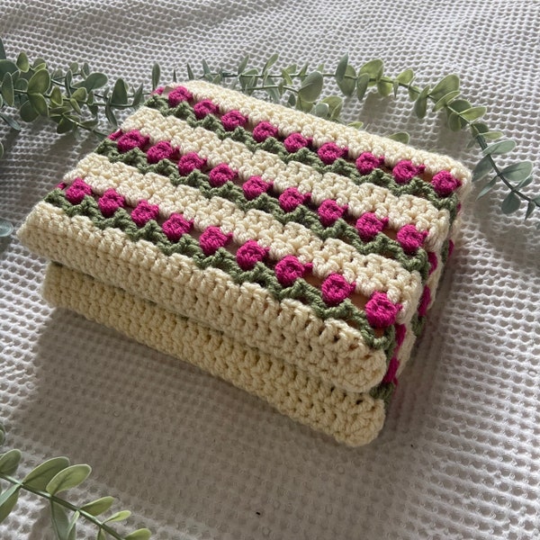 Tulip Crochet book sleeve | birthday gift | anniversary gift