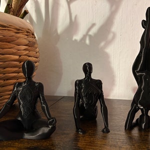 Yoga Deko, Namaste, Figuren, einzeln oder Set, farbig, Geschenk, 3d Druck, PLA, Geschenk